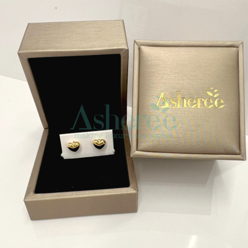 WG361 Asherée 17619791 18K EARRINGS , K18YG 0.533 GRAMS