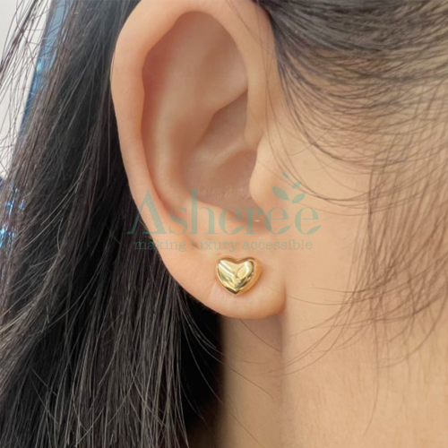 WG361 Asherée 17619791 18K EARRINGS , K18YG 0.533 GRAMS