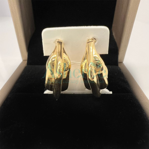 WG367 Asherée 5767675 18K EARRINGS , K18YG 2.375 GRAMS