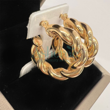 WG369 Asherée 5767649 18K EARRINGS , K18YG 2.484 GRAMS