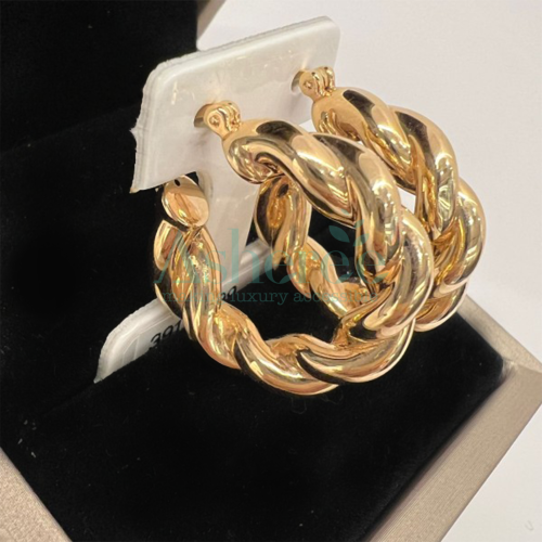 WG369 Asherée 5767649 18K EARRINGS , K18YG 2.484 GRAMS