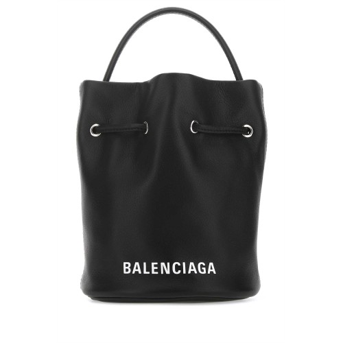 Leather bucket bag