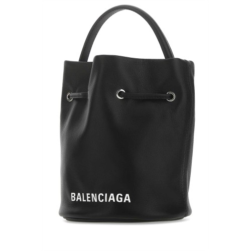 Leather bucket bag