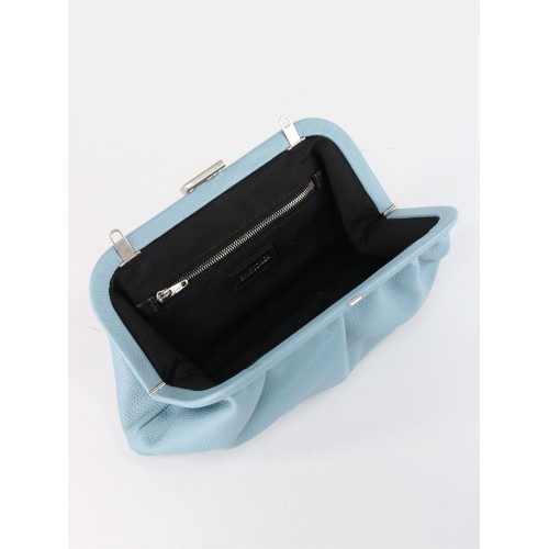 Powder blue leather Cloud XS clutch 