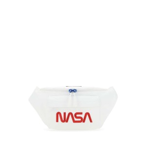 White nylon belt bag  