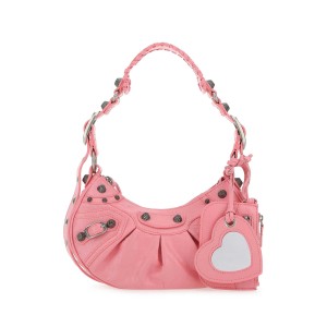Pink nappa leather Le Cagole XS shoulder bag