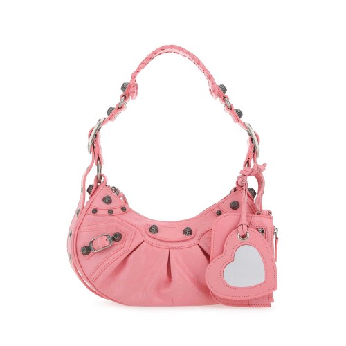Pink nappa leather Le Cagole XS shoulder bag