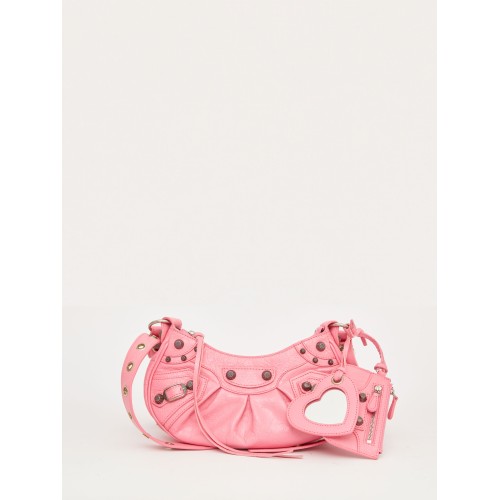 Pink nappa leather Le Cagole XS shoulder bag
