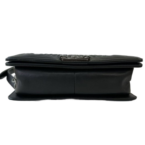 Chanel Braid Medium Boy Flap Calfskin Black Chanel Braid Medium Boy Flap Calfskin Black
