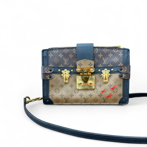 Louis Vuitton Soft Trunk Reverse Monogram Brown Blue Louis Vuitton Soft Trunk Reverse Monogram Brown Blue