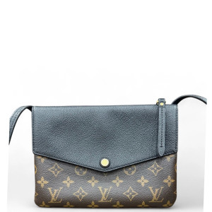 Louis Vuitton Shoulder Bag Monogram Black Brown