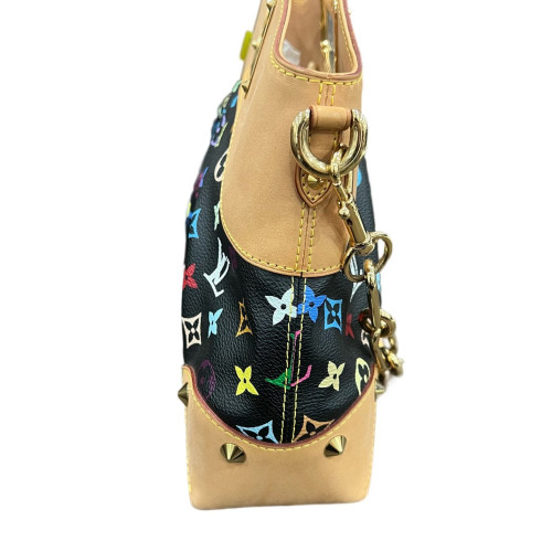 Louis Vuitton Shoulder Bag Monogram Multicolor Black White