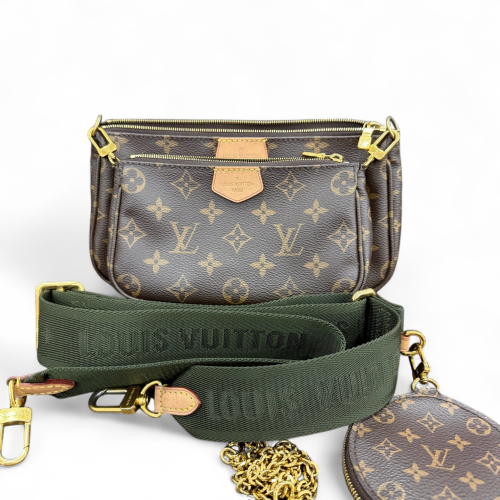 Louis Vuitton Multi Pochette Accessories Monogram Brown Green