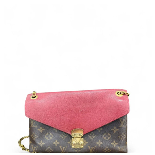 Louis Vuitton Pallas Chain Monogram Red Brown