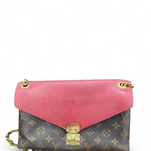 Louis Vuitton Pallas Chain Monogram Red Brown