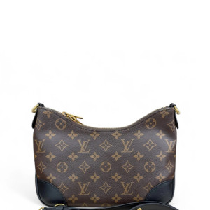 Louis Vuitton Shoulder Bag Monogram Brown Black