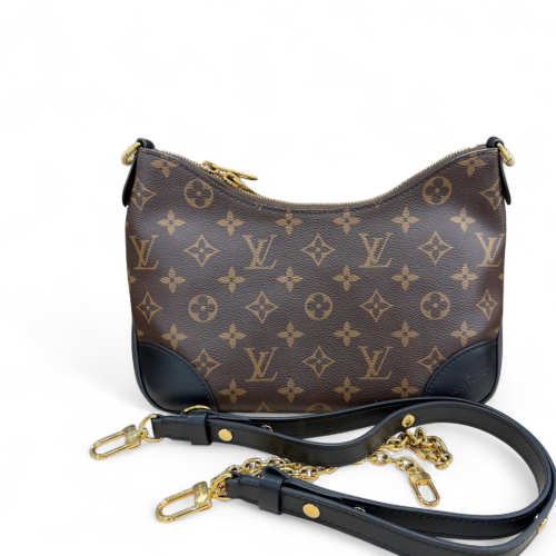 Louis Vuitton Shoulder Bag Monogram Brown Black
