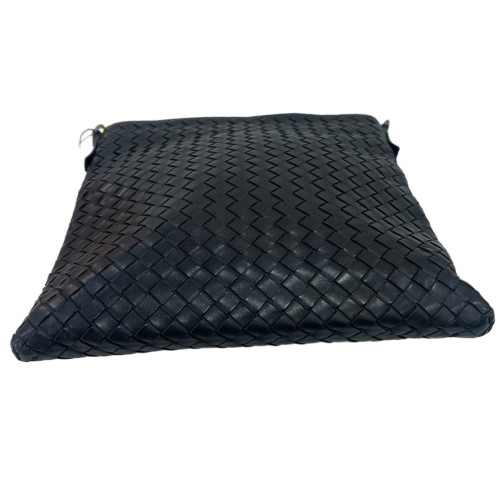 Bottega Veneta Shoulder Bag Calfskin Intrecciato Black