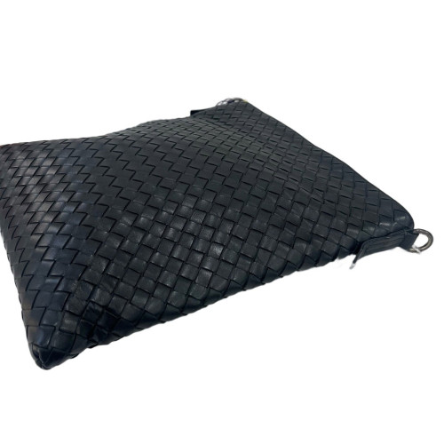 Bottega Veneta Shoulder Bag Calfskin Intrecciato Black