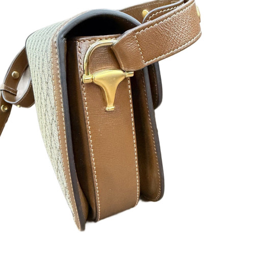 Gucci Medium Horsebit 1955 GG Supreme Monogram Beige Brown