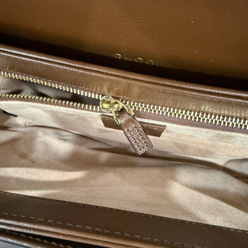 Gucci Medium Horsebit 1955 GG Supreme Monogram Beige Brown