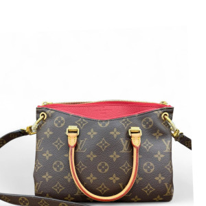 Louis Vuitton Pallas BB Monogram Brown Red Louis Vuitton Pallas BB Monogram Brown Red