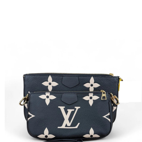 Louis Vuitton Multi Pochette Accessories Empreinte Monogram Giant Black White