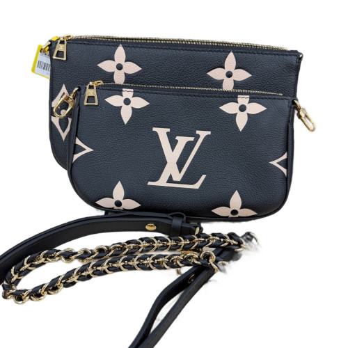 Louis Vuitton Multi Pochette Accessories Empreinte Monogram Giant Black White