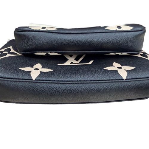 Louis Vuitton Multi Pochette Accessories Empreinte Monogram Giant Black White