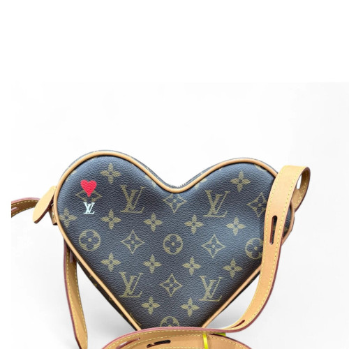 Louis Vuitton Shoulder Bag Monogram Brown Red Louis Vuitton Shoulder Bag Monogram Brown Red
