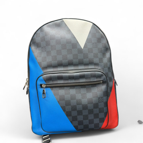 Louis Vuitton Josh Backpack Damier Graphite Black Red White Louis Vuitton Josh Backpack Damier Graphite Black Red White