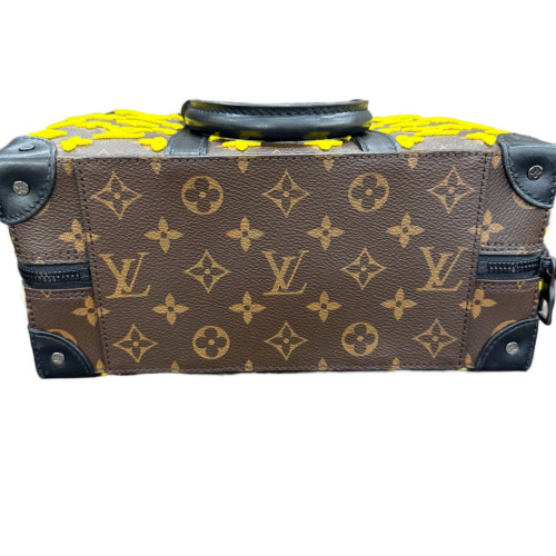 Louis Vuitton Handbag Monogram Brown Yellow Black