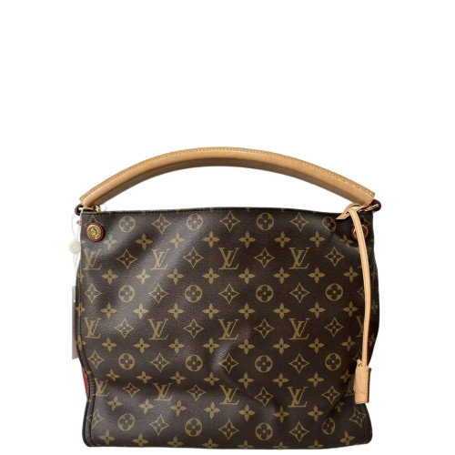 Louis Vuitton Gaia Hobo Monogram Brown Red