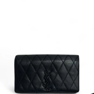 Yves Saint Laurent Shoulder Bag Calfskin Black