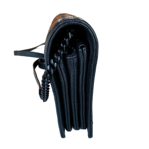Yves Saint Laurent Shoulder Bag Calfskin Black