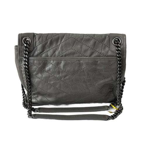 Yves Saint Laurent Medium Niki Chain Leather Charcoal