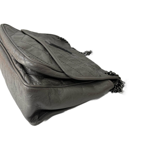Yves Saint Laurent Medium Niki Chain Leather Charcoal