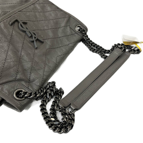Yves Saint Laurent Medium Niki Chain Leather Charcoal