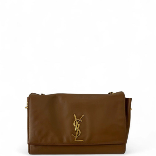 Yves Saint Laurent Shoulder Bag Calfskin Tan