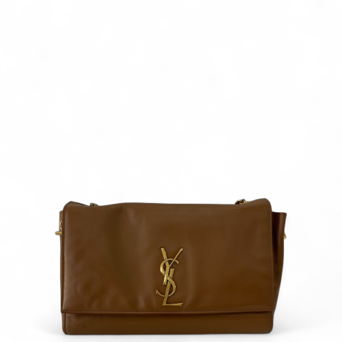 Yves Saint Laurent Shoulder Bag Calfskin Tan