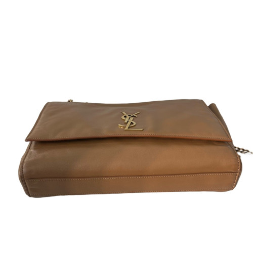 Yves Saint Laurent Shoulder Bag Calfskin Tan