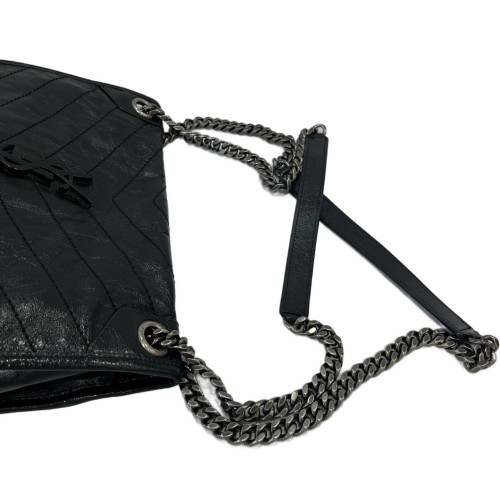 Yves Saint Laurent Medium Niki Chain Calfskin Black