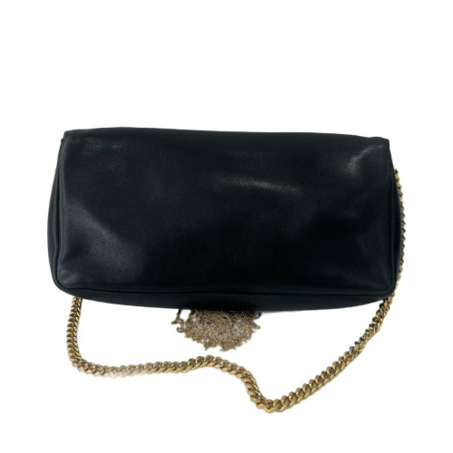 Yves Saint Laurent Shoulder Bag Calfskin Black