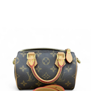 Louis Vuitton Nano Speedy Bandouliere Monogram Brown