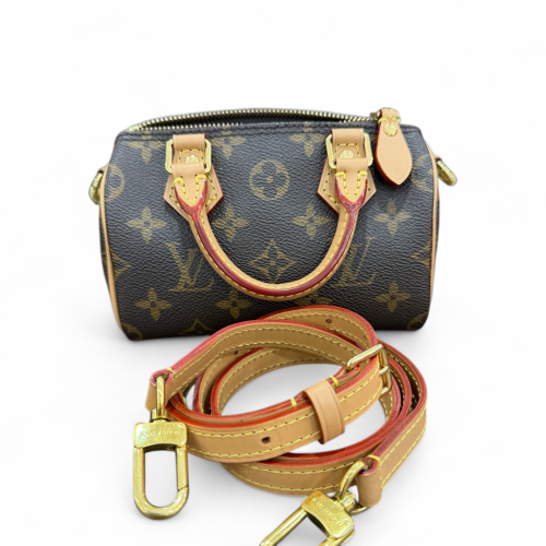 Louis Vuitton Nano Speedy Bandouliere Monogram Brown Louis Vuitton Nano Speedy Bandouliere Monogram Brown