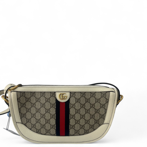 Gucci Crossbody Bag GG Supreme Monogram Guccissima Beige Brown Red