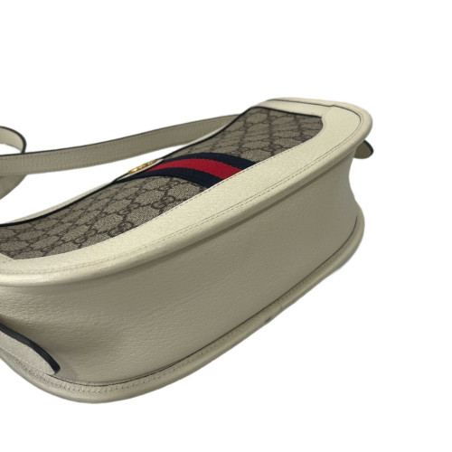 Gucci Crossbody Bag GG Supreme Monogram Guccissima Beige Brown Red