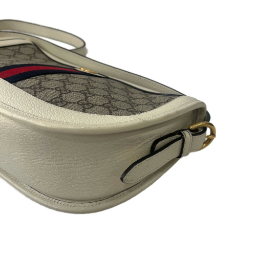 Gucci Crossbody Bag GG Supreme Monogram Guccissima Beige Brown Red
