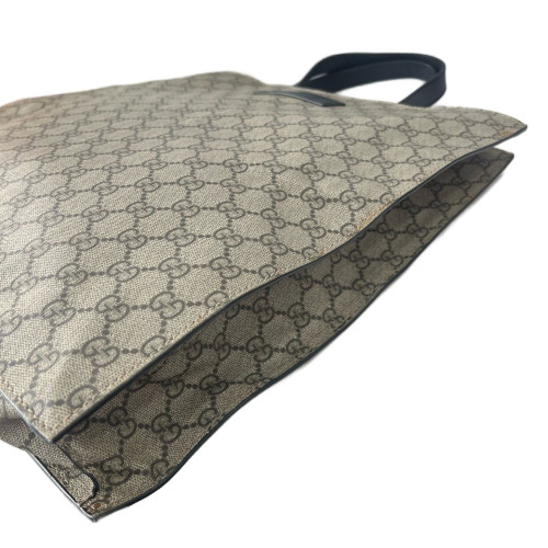 Gucci Tote Bag GG Supreme Monogram Beige Black