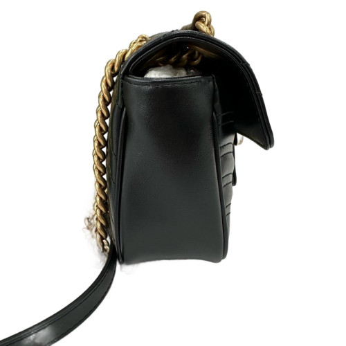 Gucci Chevron Small GG Marmont Calfskin Black Gucci Chevron Small GG Marmont Calfskin Black